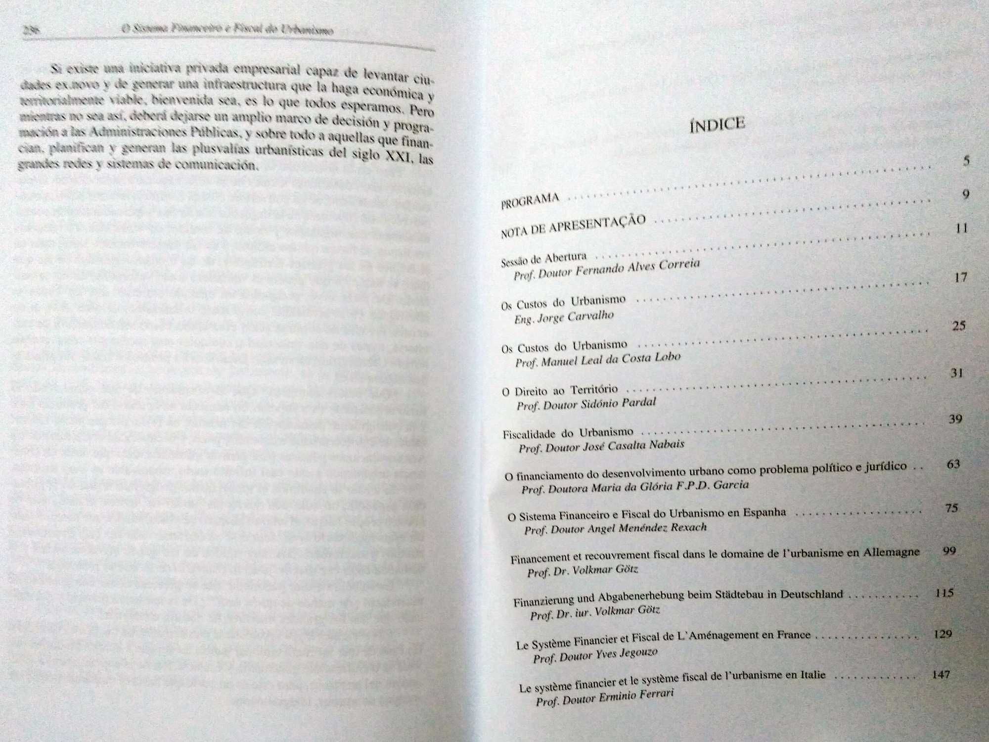 O Sistema Financeiro e Fiscal do Urbanismo, livro como novo