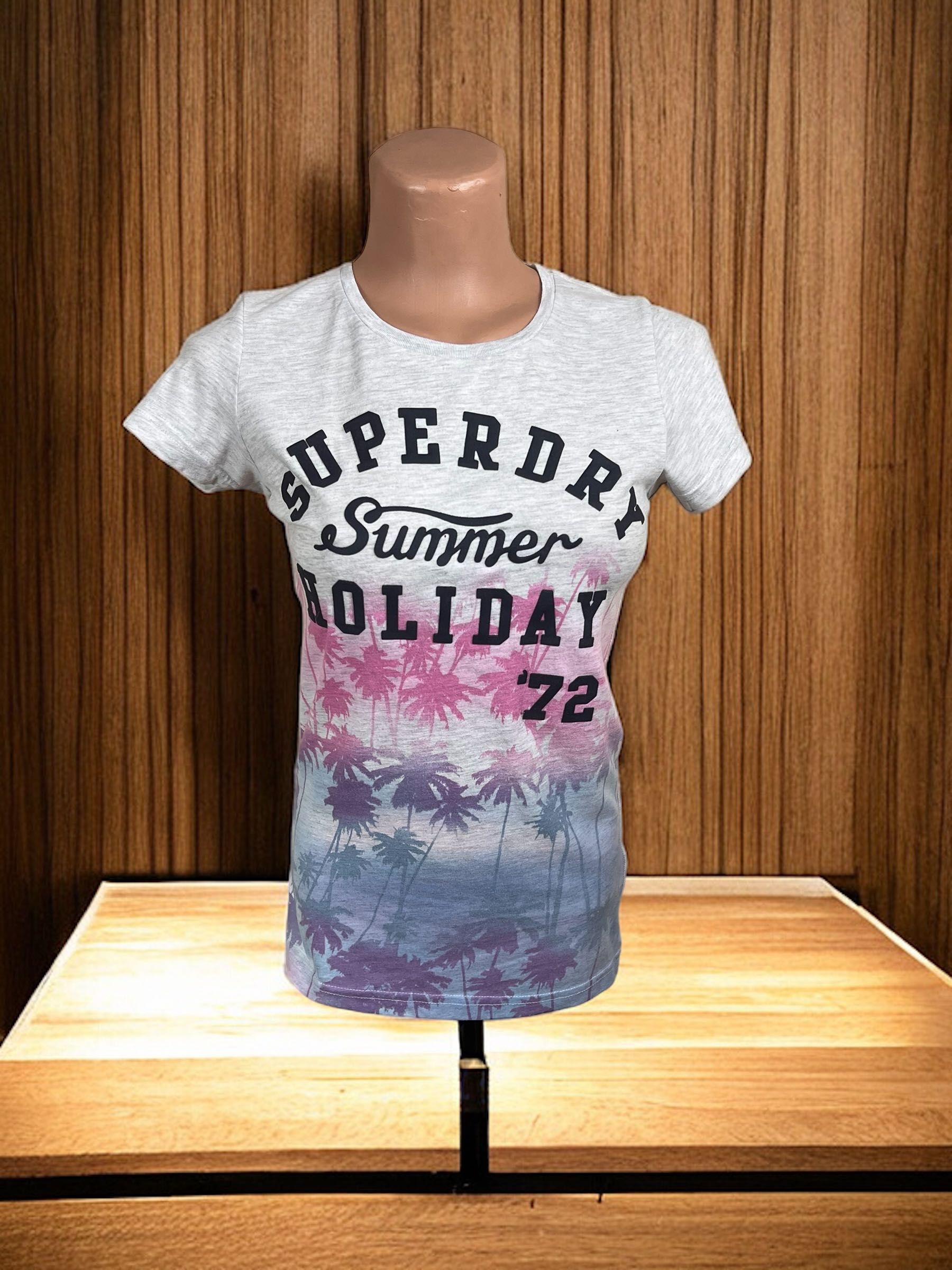 Superdry roz. S damski T-shirt koszulka