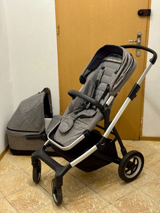 Wózek Thule Sleek Rok po Roku 2w1 dla dwóch dzieci dla bliźniąt BDB