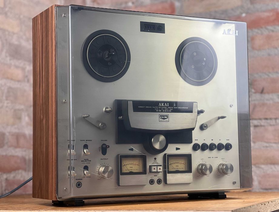 Magnetofon szpulowy Akai GX-265D, sprawny, auto-reverse, VU metry