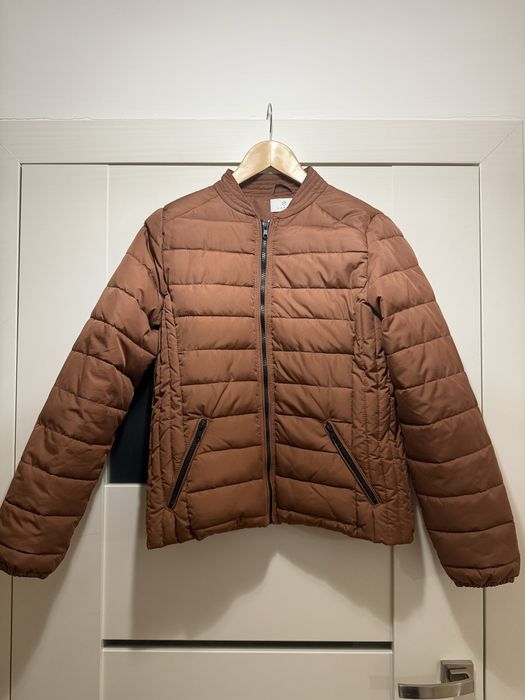 Kurtka Kaffe r 36 S brązowa lekka puchowa