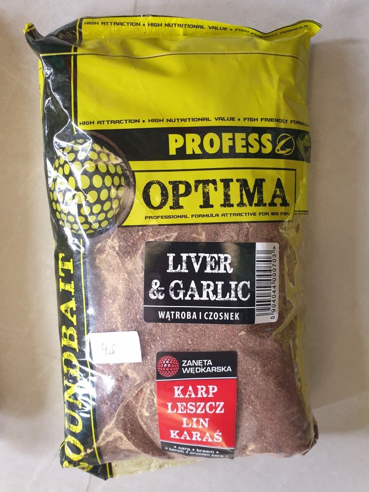 Zanęta Optima Profess Liver & Garlic
