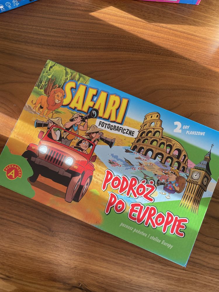 Gra planszowa edukacyjna Safari fotograficzne