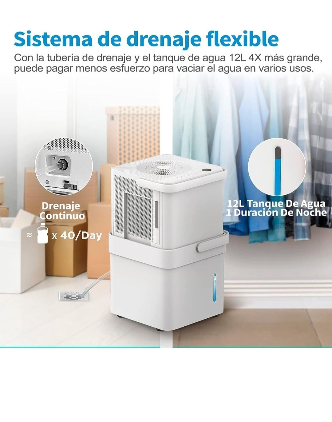 Midea Cube 20, osuszacz powietrza 20 l/dzień, WiFi