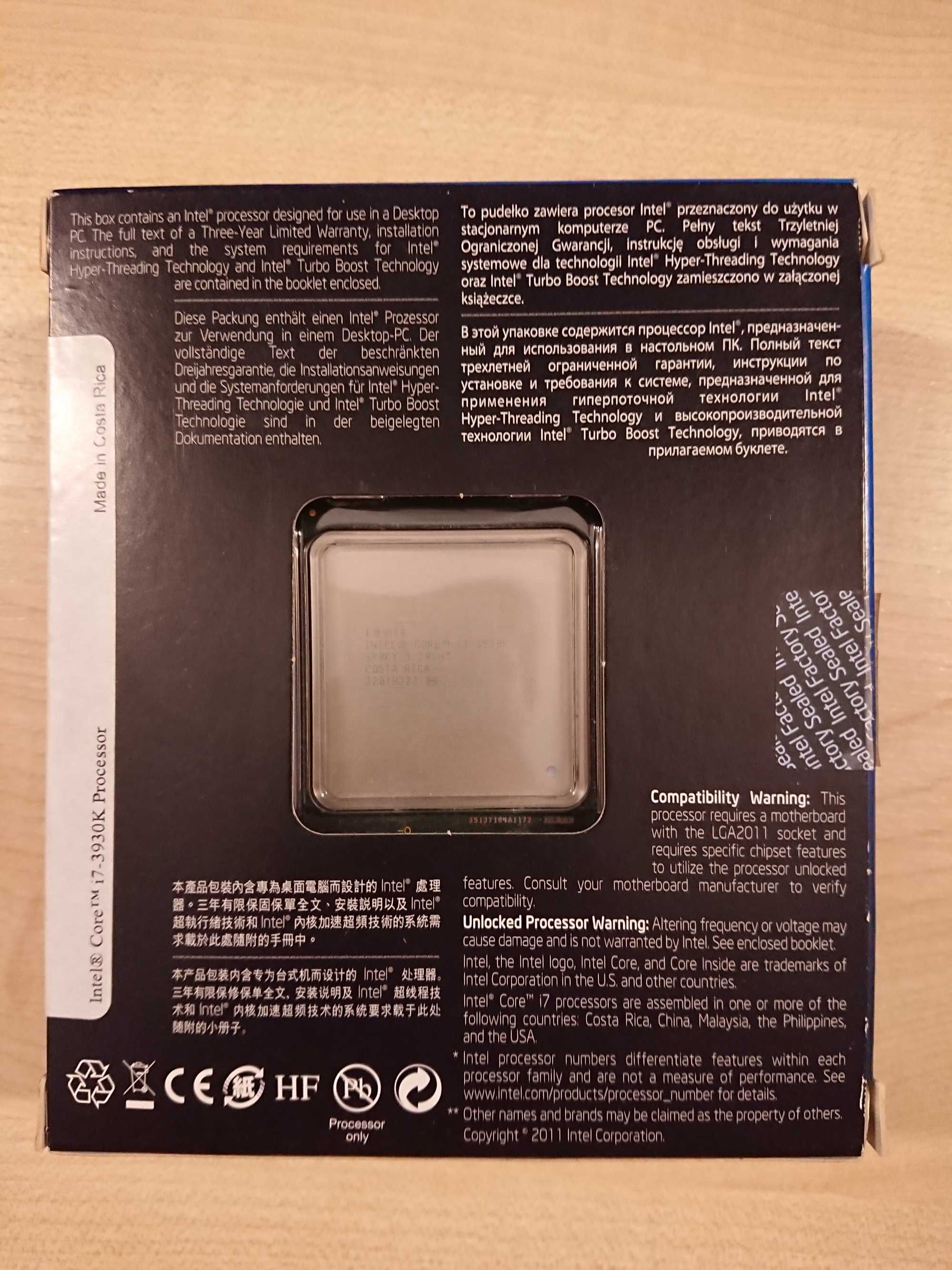 СКИДКА! Топовый Процессор Intel Core i7-3930K 6 / 12 x 3.2GHz 12MB L3