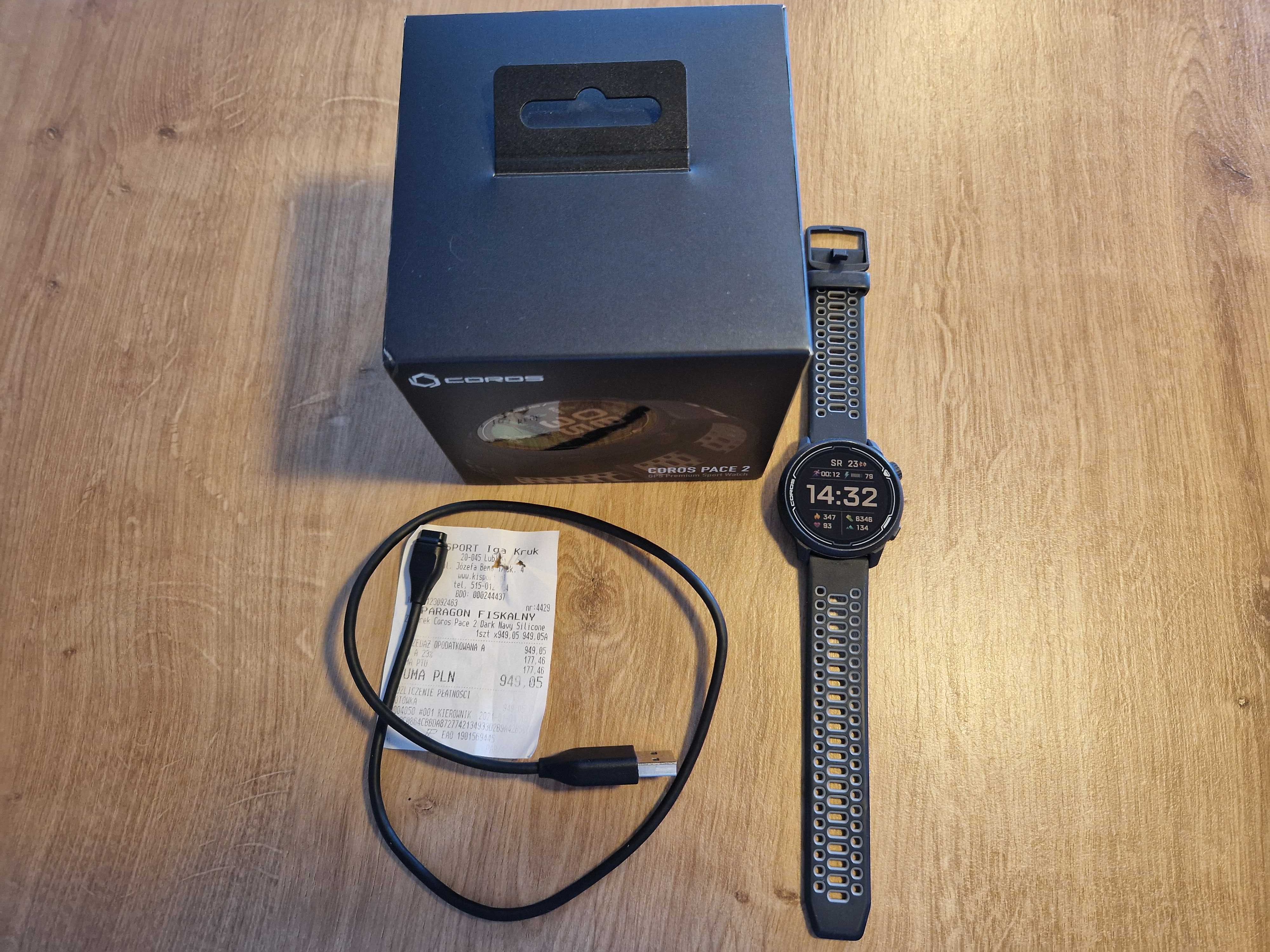 Smartwatch Coros Pace 2 w idealnym stanie