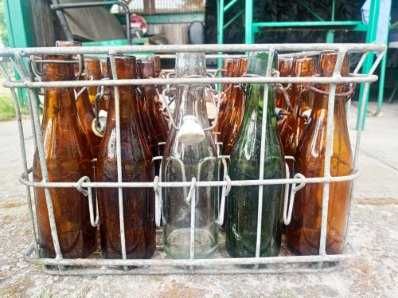 Stare Butelki 0,3 oranżada skrzynka