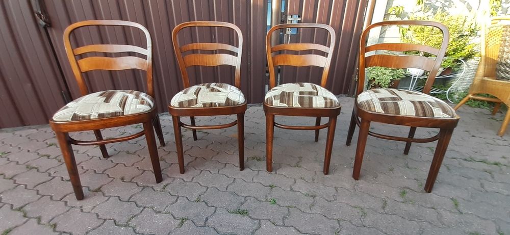 Krzesła drewniane  retro vintage prl