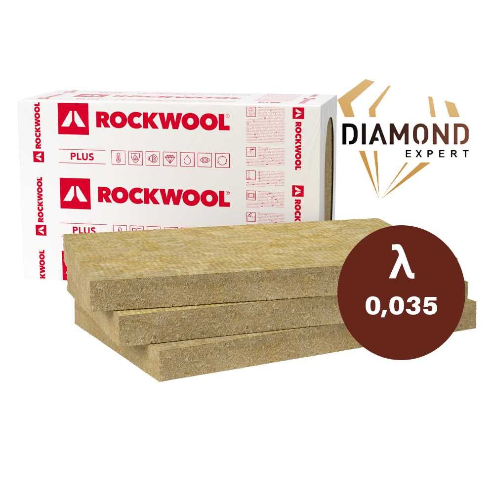 Wełna Mineralna Skalna Elewacyjna  Fasadowa -Rockwool 20 Płyty