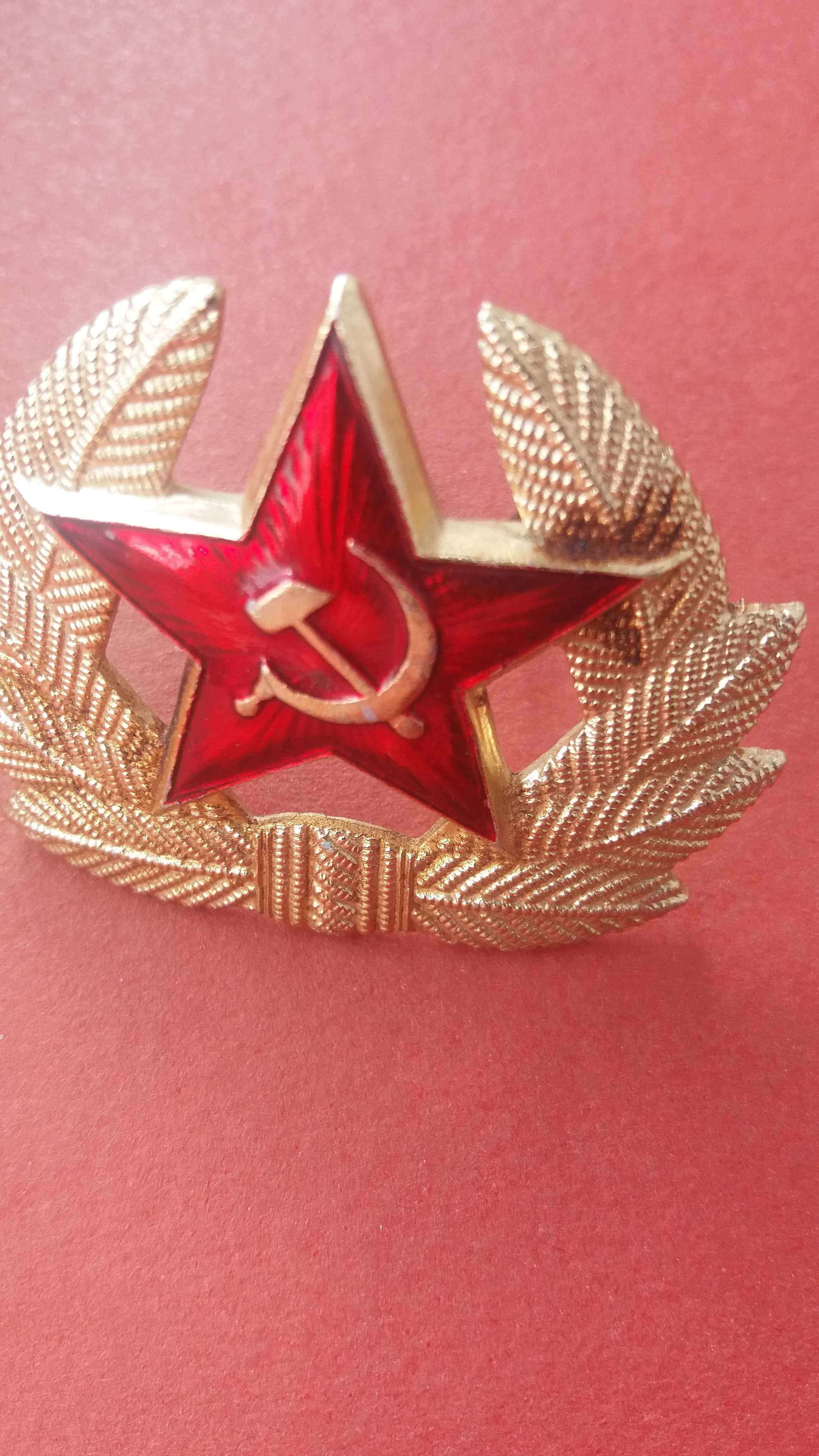 CCCP - ZSRR Gwiazda z Sierpem i Młotem  - emblemat na czapkę