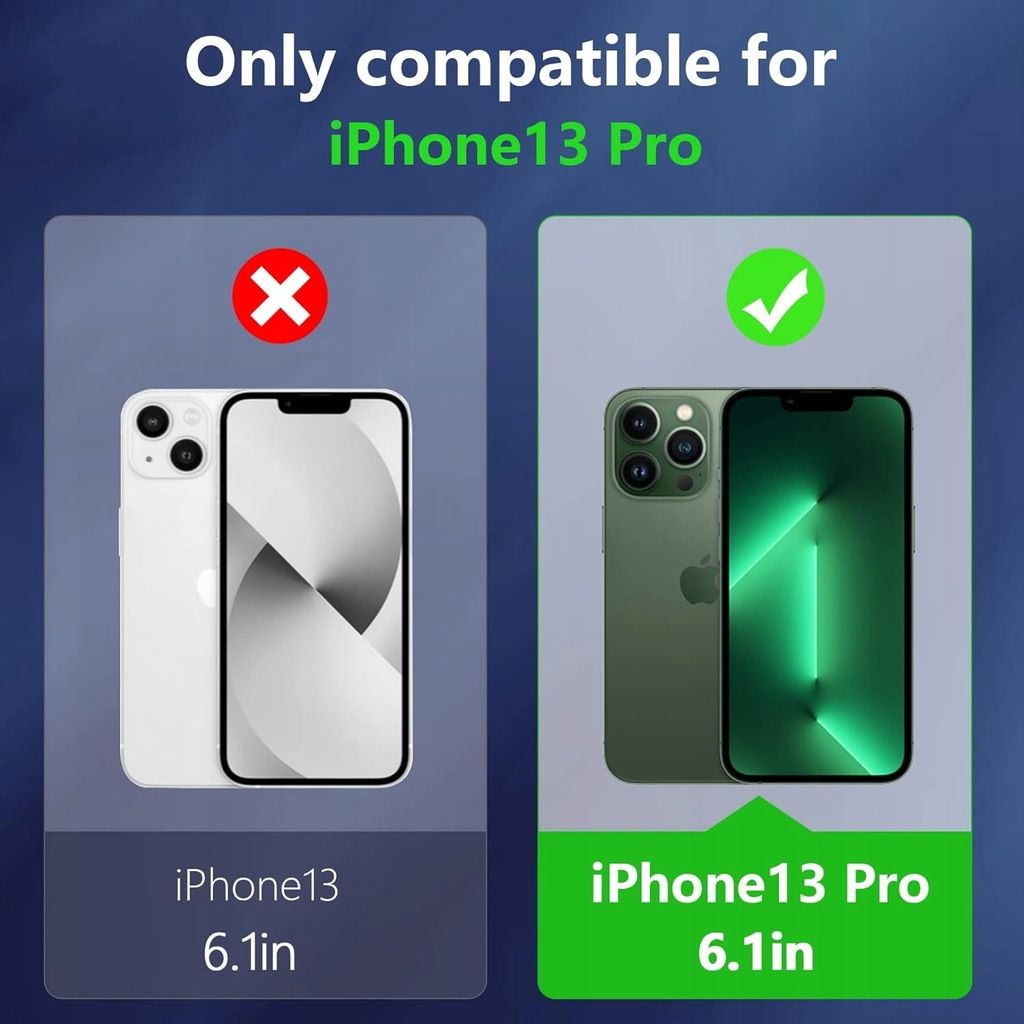 Etui i 2 szkła hartowane do Apple iPhone 13 Pro, bezbarwny