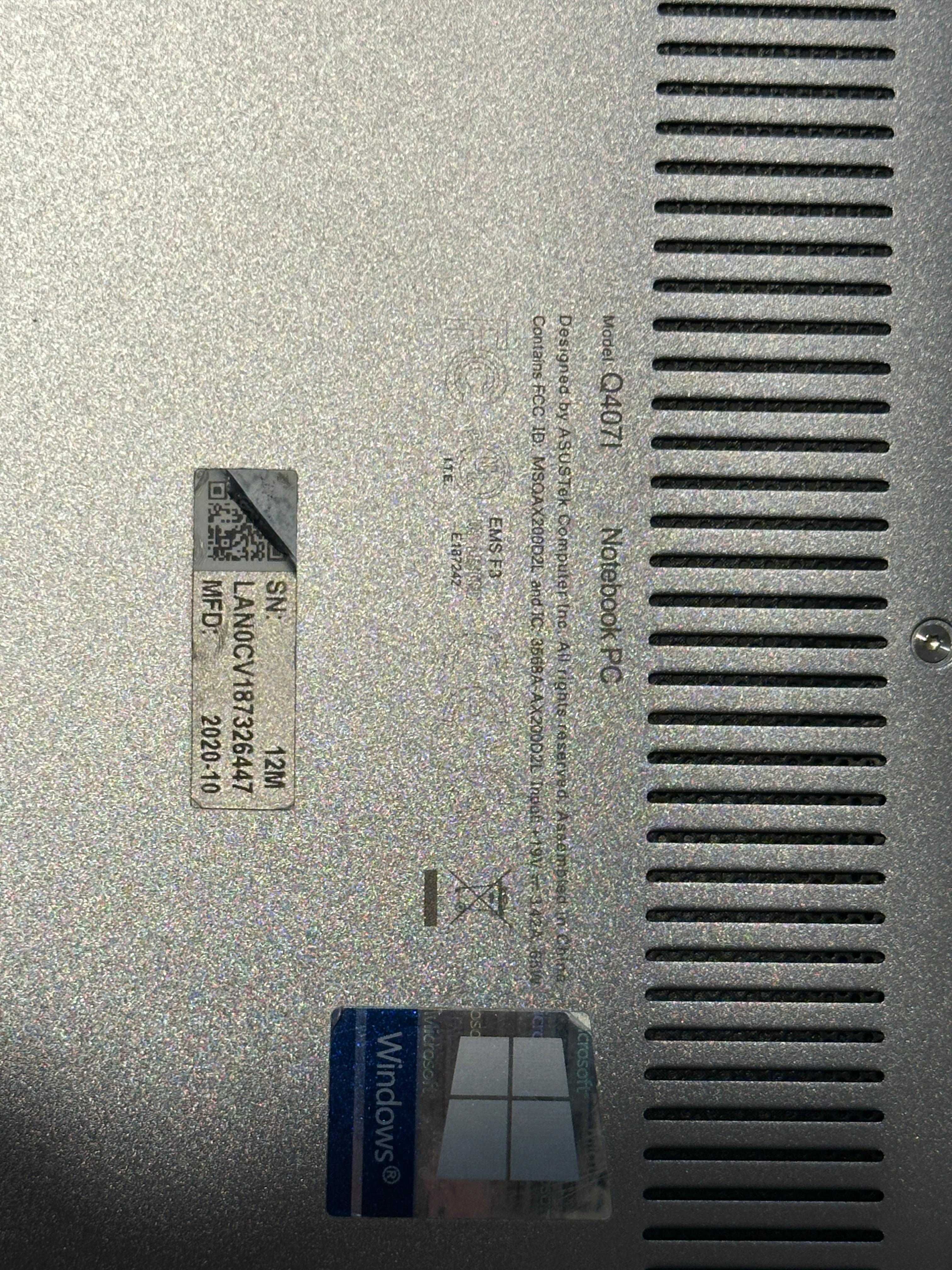 ASUS Zenbook 14 Q407I -AMD R5/8GB/256/MX350/Win11-