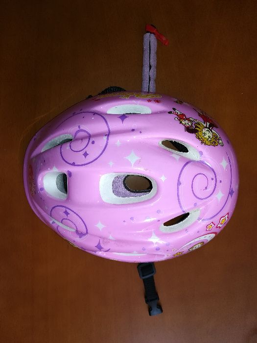 Kask rowerowy różowy Decathlon