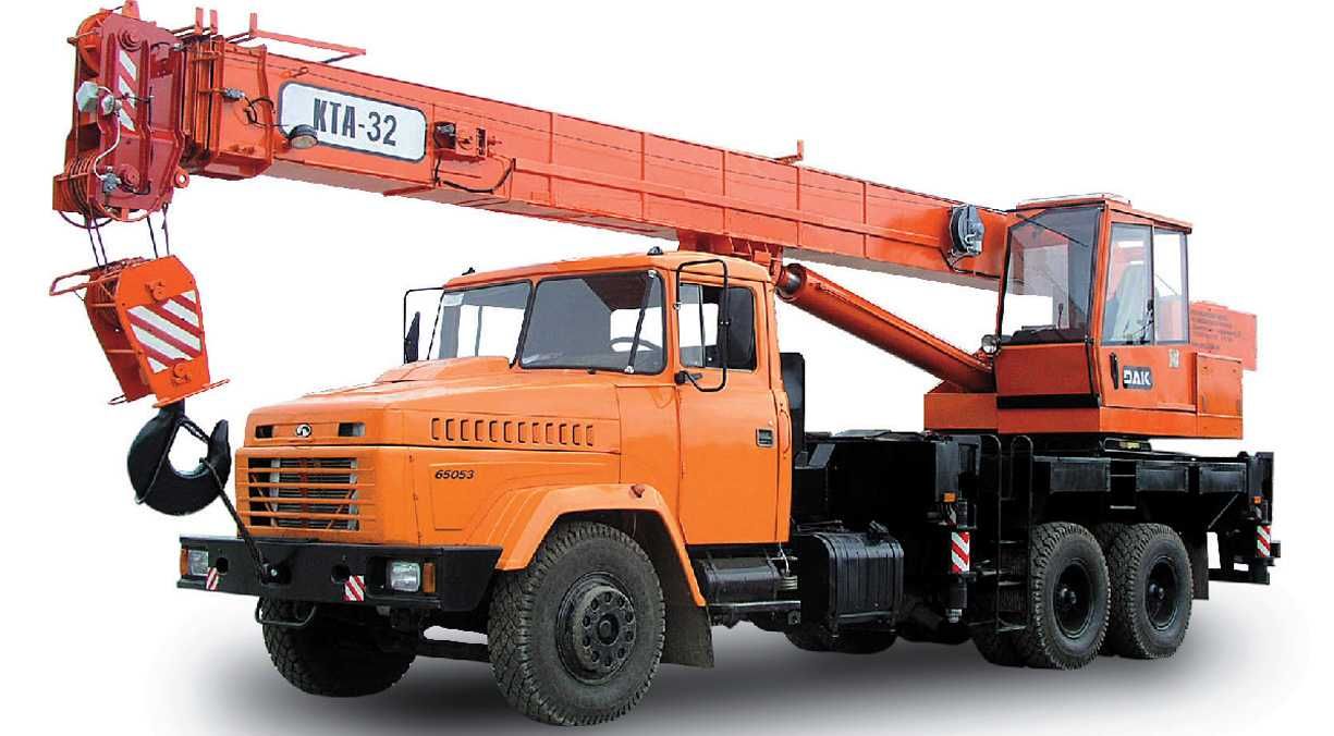 Продажа АВТОКРАН КРАЗ-65053 (КТА-32), 2008 г., 8000 км., оранжевый (Че