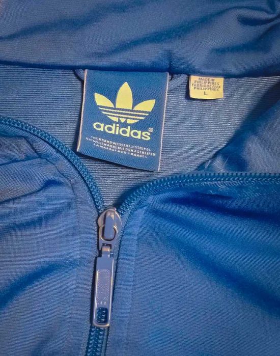 Niebiesko-Złota Bluza Adidas