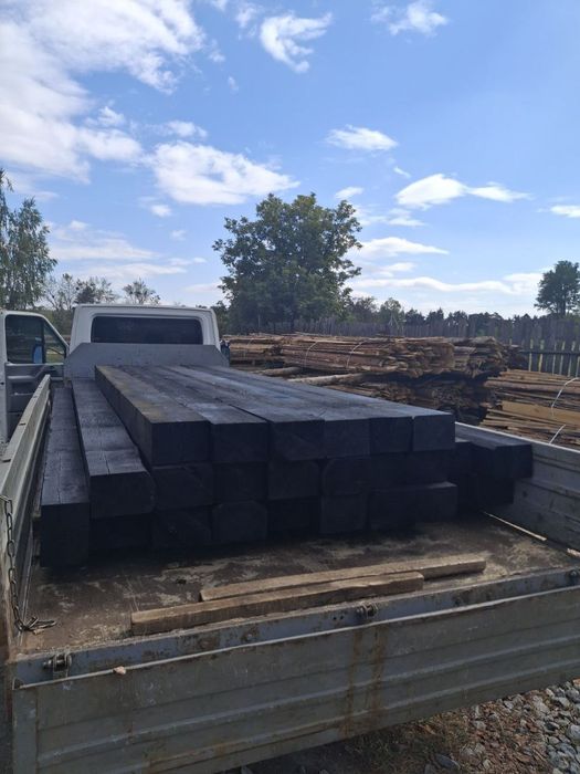 Шпала дерев'яна просочена є дошка брус