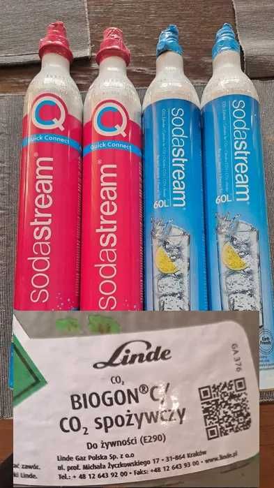 Sodastream wymiana, co2 spożywczy, certyfikowany, butla, soda stream