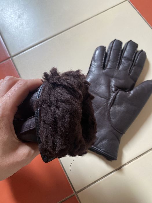 Skórzane rękawice męskie