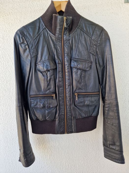 Casaco Stradivarius pele M