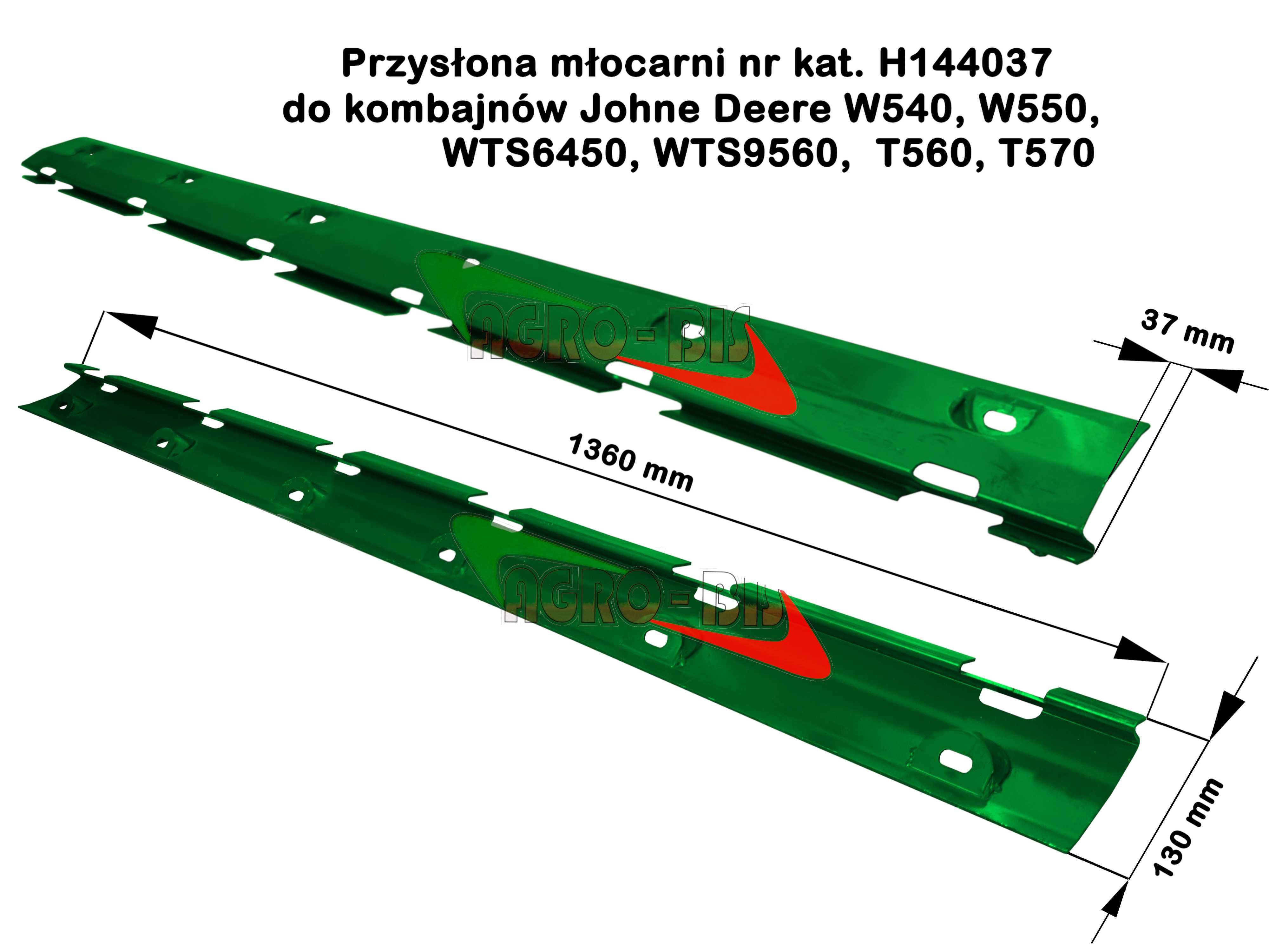 Przysłona młocarni do kukurydzy  H144037 John Deree WTS 9560