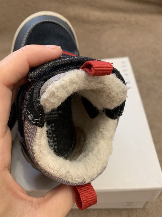 Дитячі зимові черевики Geox, дитяче взуття, сапожки, 21  розмір