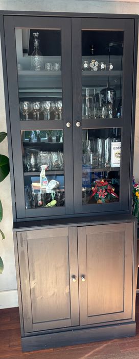 Ikea Havsta kombinacja ze szklanymi drzwiami 81x47x212 cm