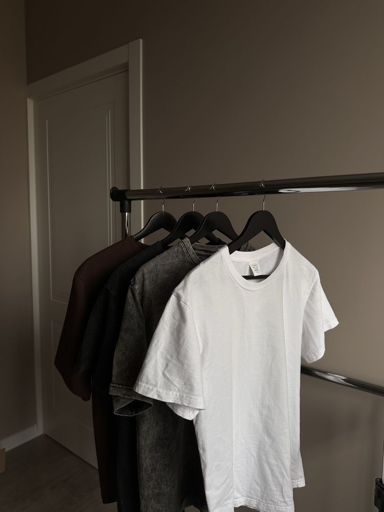 Стильна бавовняна футболка S M в стилі zara oversize літній одяг база