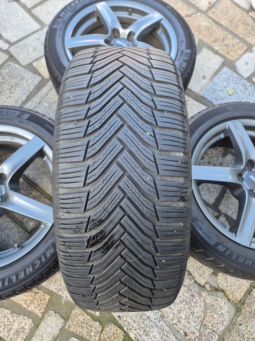 4 Jantes 17, 5x112, com pneus semi novos