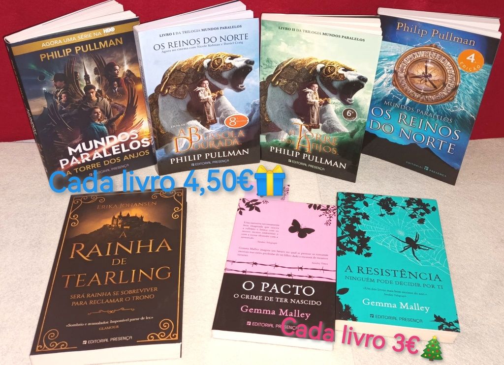 NOVOS de literatura fantastica-Desde 2,5€-Portes grátis na compra de 2