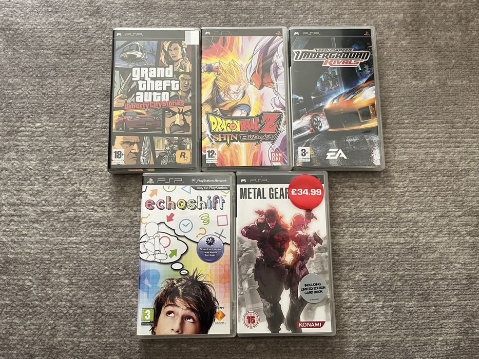 Pack de 5 jogos PSP