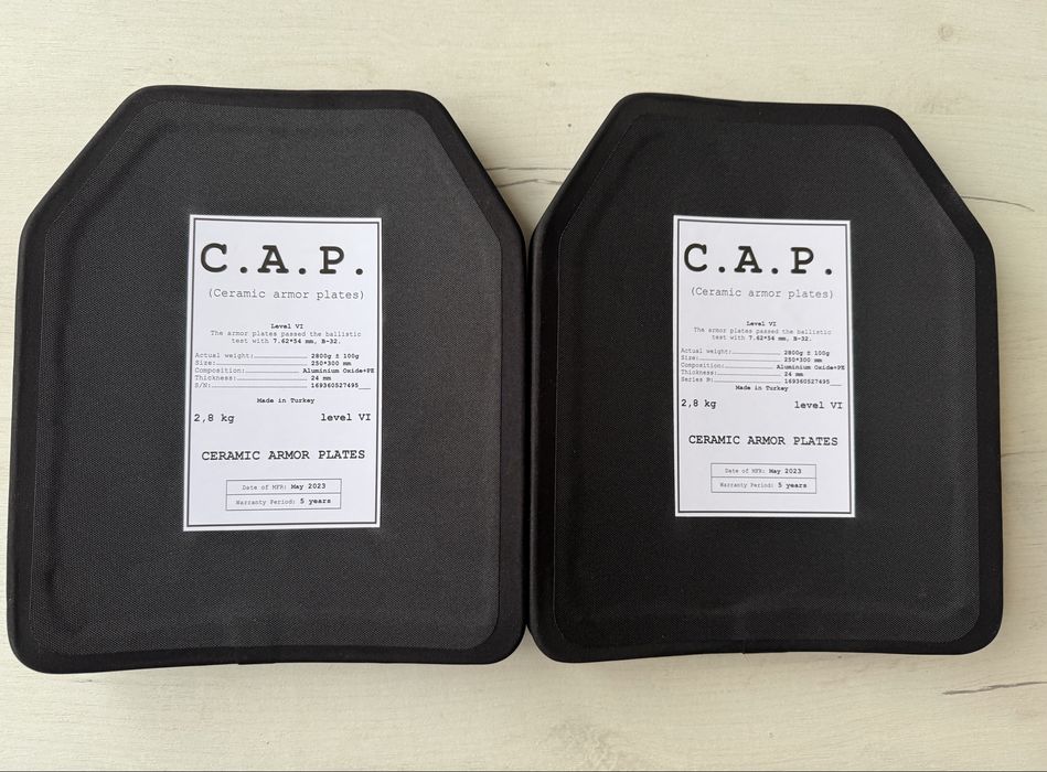 Керамічні Плити CAP Тупція 6клас захисту.  Пара 9600грн. Сертифіковані