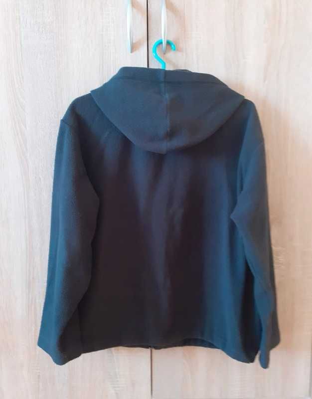 38 40 Bluza z kapturem i kieszeniami polar oversize '90s Y2K vintage