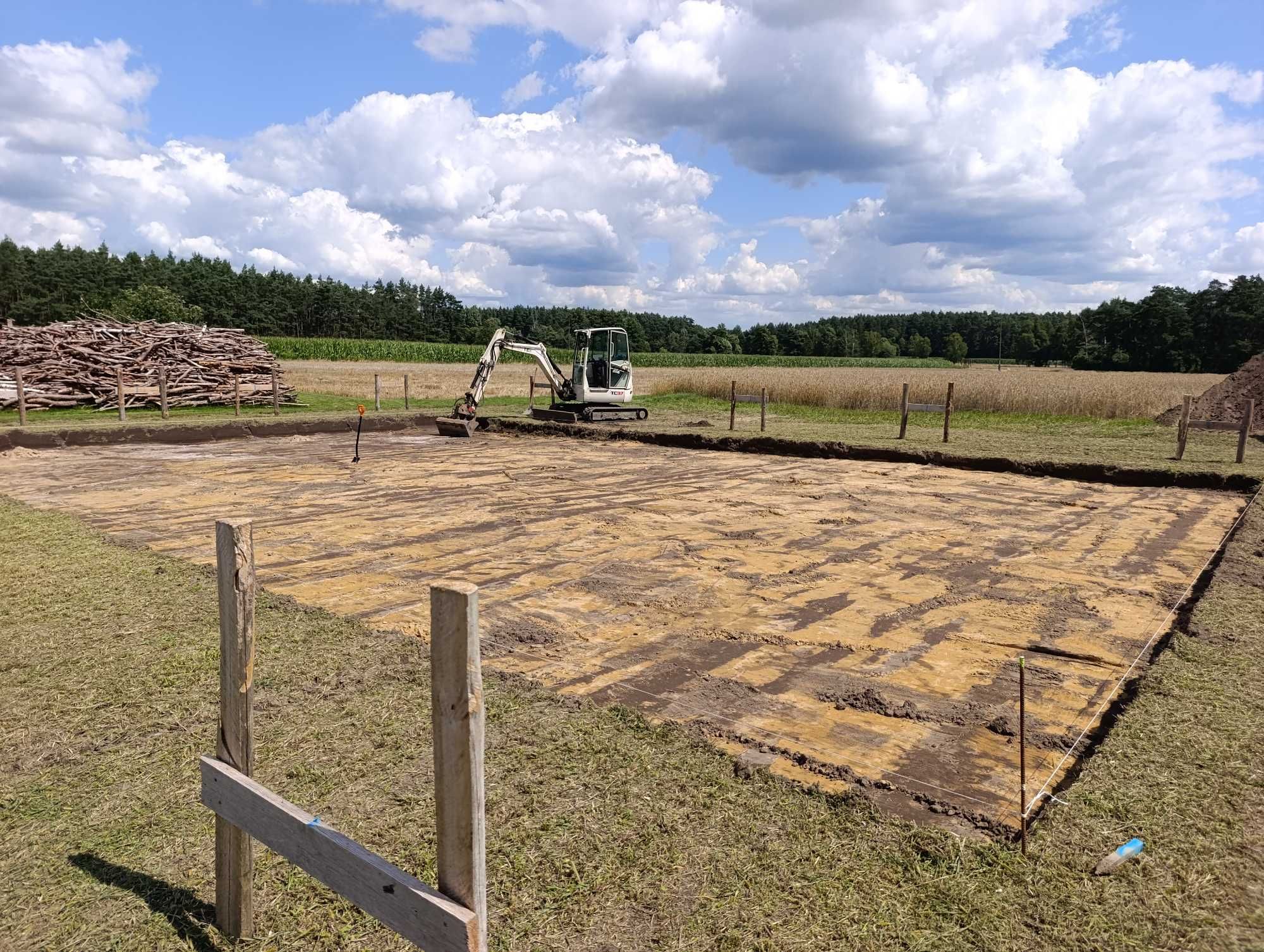 Usługi MINIKOPARKA 3,6T, Utwardzenie Terenu, Układanie kostki brukowej