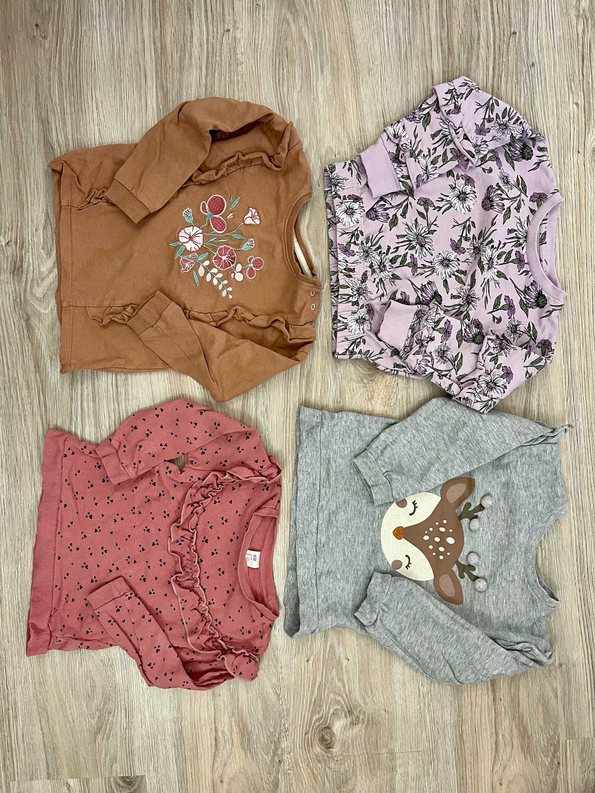 Zestaw komplet bluz dla dziewczynki 98 h&m i inne