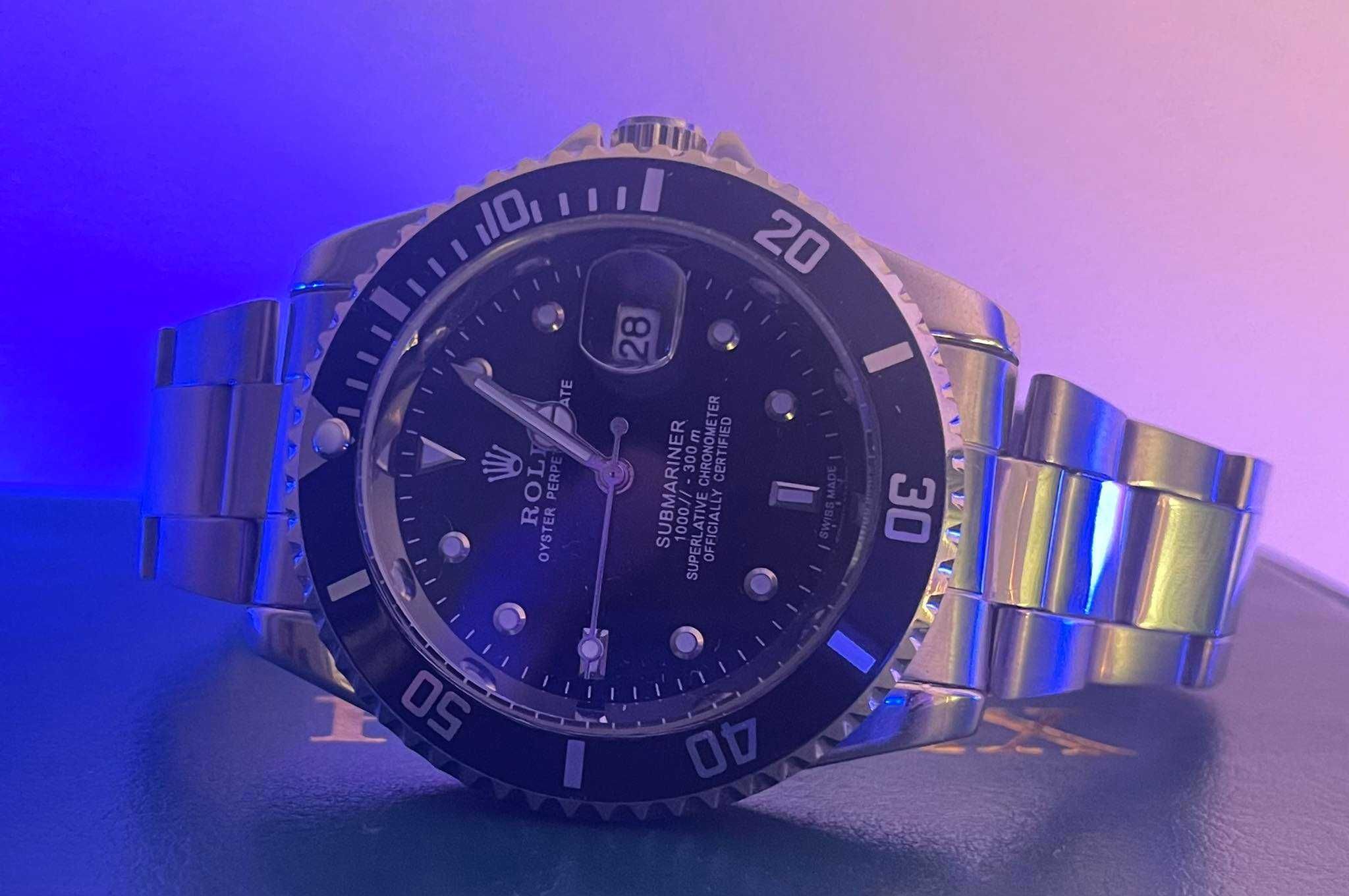 Promocja! Zegarek Rolex Submariner Black Date! 42mm AAA Zestaw