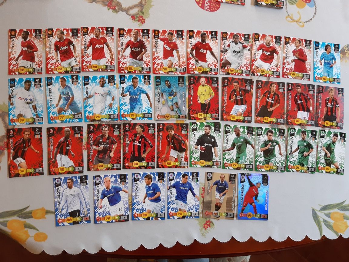 UEFA Champions League, Panini, karty, piłkarze, piłka nożna 2010-11