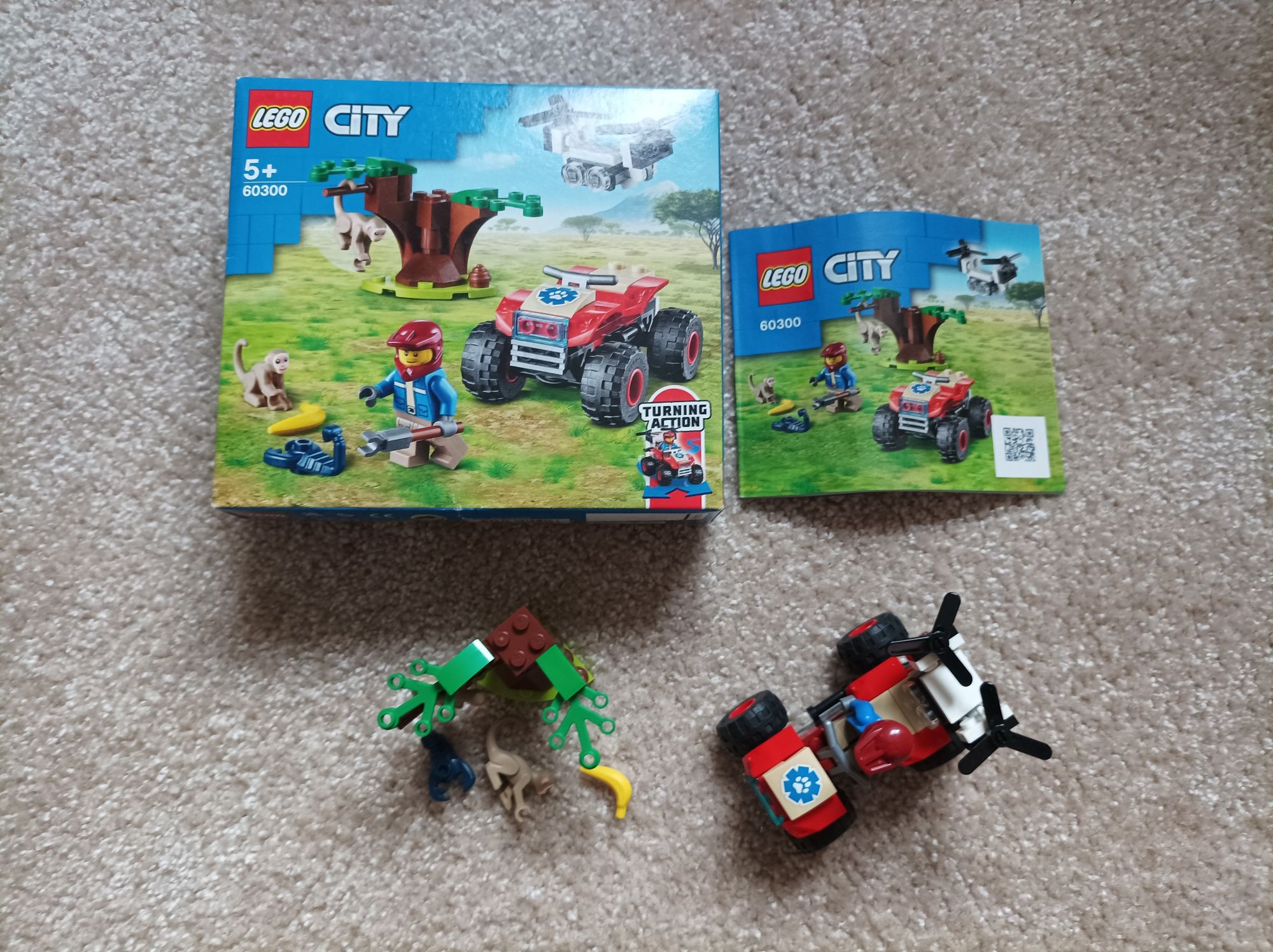 Klocki 60300 LEGO City 5+ Quad ratowników dzikich zwierząt