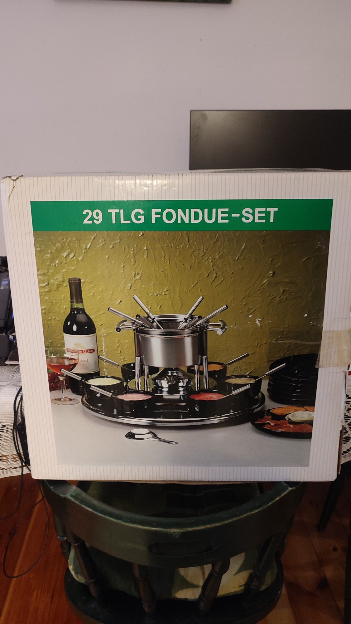 Retro zestaw do fondue vintage
