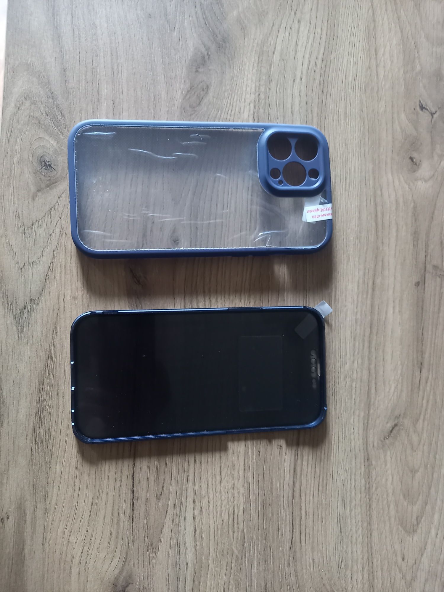 Case + szkło iphone 13 max , niebieski