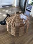 Nowy klosz boho pleciony Kappeland Ikea + lampa wisząca