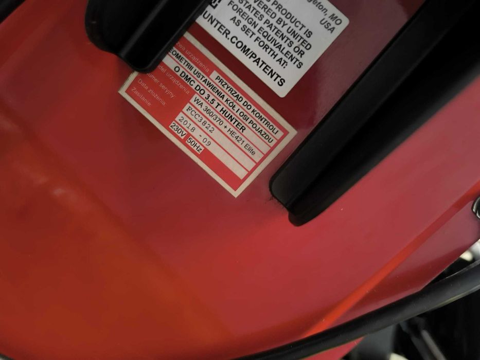 Urządzenie do pomiaru geometrii HUNTER WIN WA360/370 + HE421 Elite