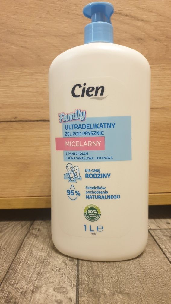 Micelarny żel pod prysznic i płyn do kąpieli z pantenolem 1 L Cien