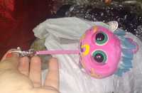 игрушка мягкая глазастик медуза розовая типа брелок фирменная