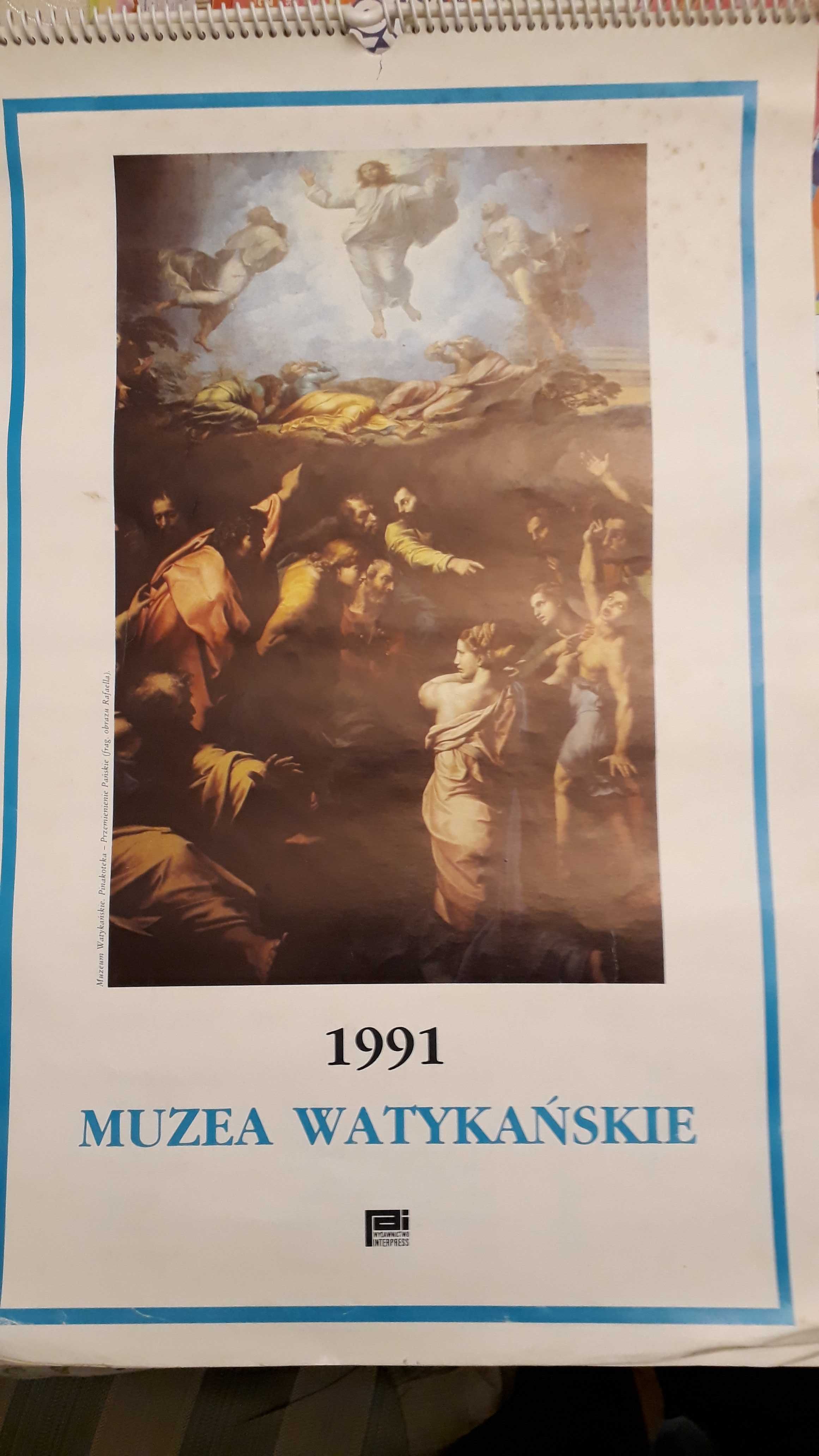Sprzedam kolekcjonerski kalendarz ścienny „Muzea Watykańskie”