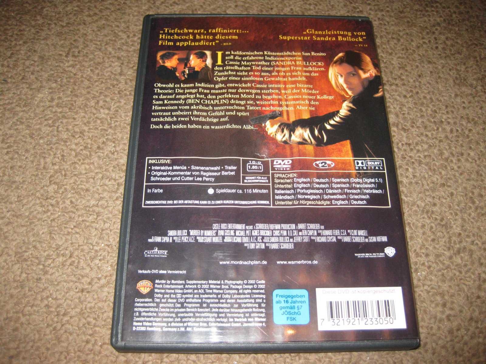 DVD "Crimes Calculados" com Sandra Bullock