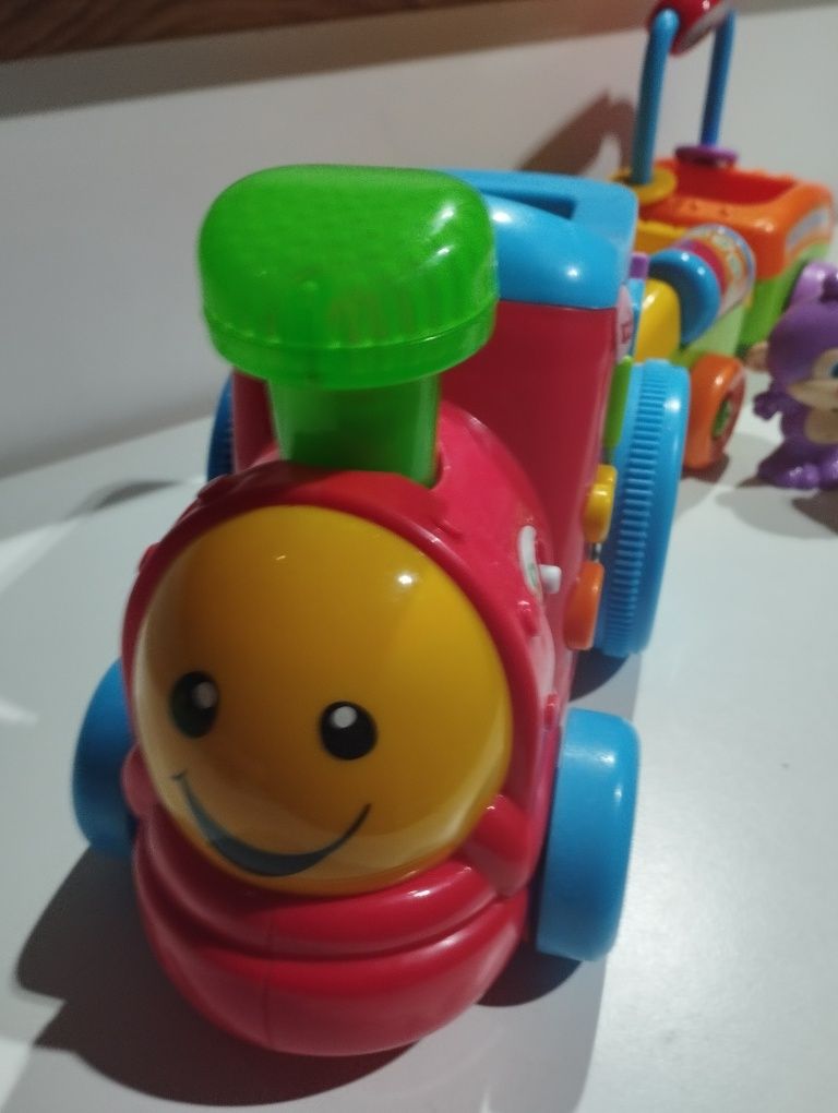 Duży Pociąg Fisher Price edukacyjny