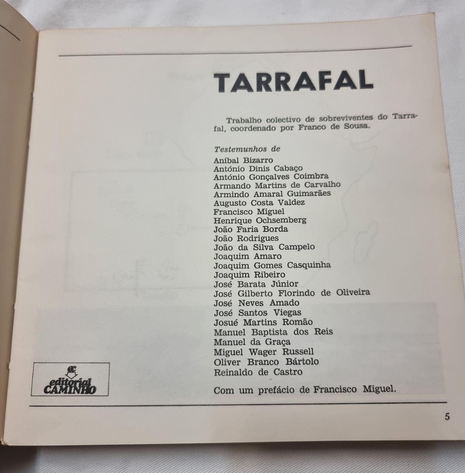Livro " Tarrafal "