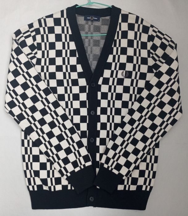 Чоловічий светр кардиган Fred Perry M.L. 100% cotton.
