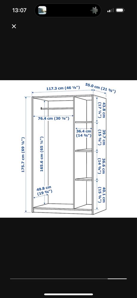 3 szafy kleppstad ikea