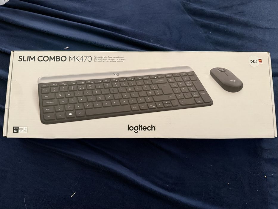 NOWA ZAPLOMBOWANA!!Logitech Slim bezprzewodowa Combo MK470, 920,009188